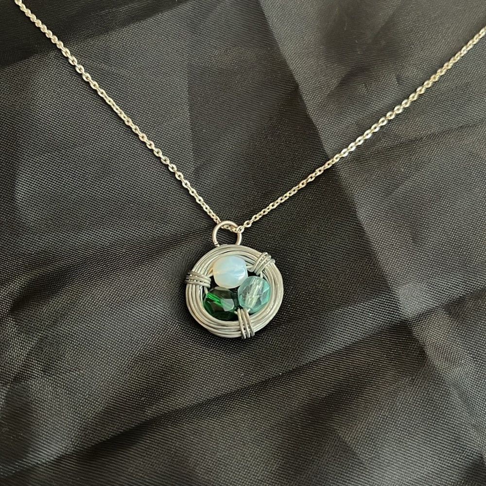 Tri-colored Origami Owl Necklace
